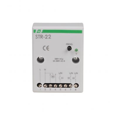Sterownik roletowy jednoprzyciskowy napięcie 230V AC STR-22 F&F (STR-22)
