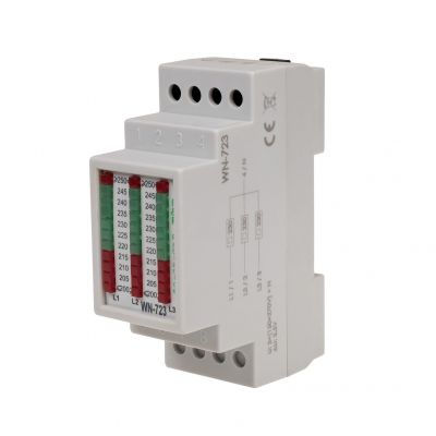 Wskaźnik napięcia trójfazowy 3x400V+ N WN-723 F&F (WN-723)