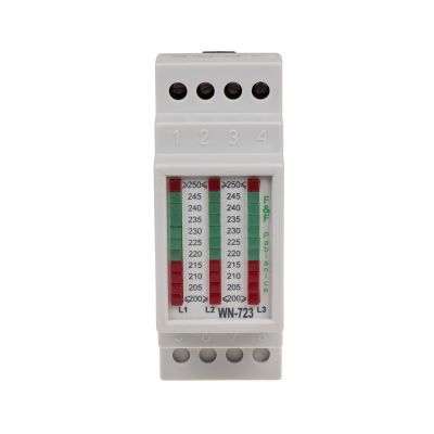 Wskaźnik napięcia trójfazowy 3x400V+ N WN-723 F&F (WN-723)