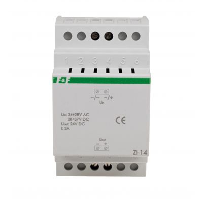 Stabilizator impulsowy 24V 24-28V AC / 28-37V DC 3A ZI-14 F&F (ZI-14)
