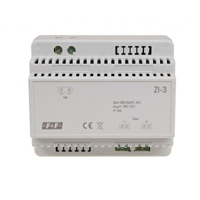 Zasilacz impulsowy 18V DC 3A ZI-3 F&F (ZI-3)