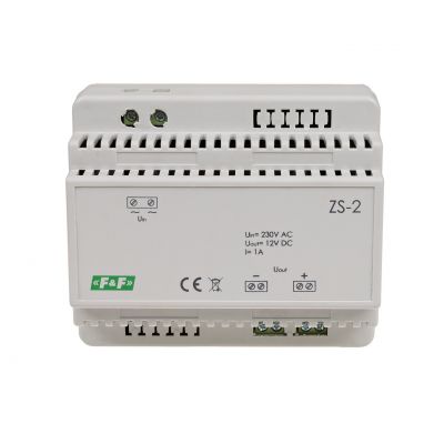 Zasilacz stabilizowany 12V DC 1A ZS-2 F&F (ZS-2)