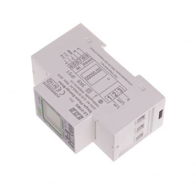 Jednofazowy licznik zużycia energii czynnej i biernej Modbus RTU 100(5)A; MID LE-01MQ F&F (LE-01MQ)
