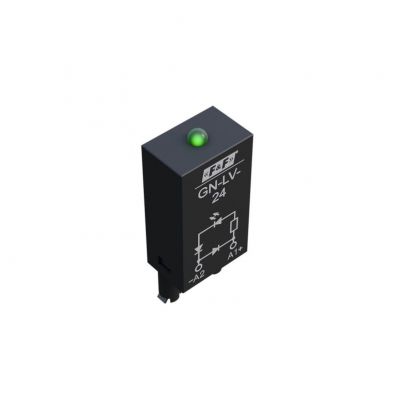 Moduł przeciwprzepięciowy z diodą LED do przekaźników z cewką 24V DC F&F (GN-LV-24)