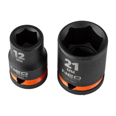 Nasadki udarowe 1/2'' 10-24mm zestaw 10szt, NEO 12-101 GTX (12-101)