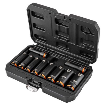 Nasadki udarowe 1/2" 10-24mm zestaw 10sztCrMo NEO 12-107 GTX (12-107)