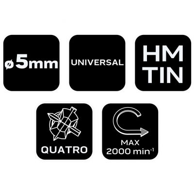 Wiertło uniwersalne HM 5 mm NEO TOOLS (56-402)