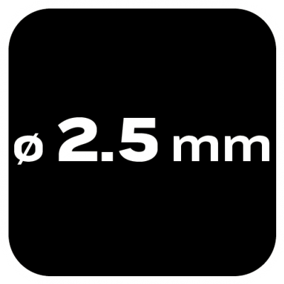 Wiertła do metalu HSS-TiN 2,5mm 3szt, GRAPHITE 57H118 GTX (57-118)