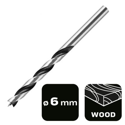 Wiertło do drewna spiralne 6x90mm GRAPHITE 57H273 GTX (57-273)