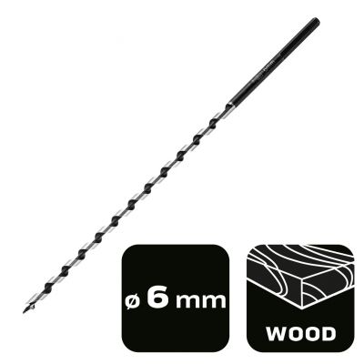 Wiertło do drewna spiralne 6x250mm GRAPHITE 57H352 GTX (57-352)