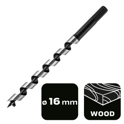 Wiertło do drewna spiralne 16x250mm GRAPHITE 57H362 GTX (57-362)