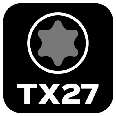 Końcówki wkrętakowe TX27x25mm 2szt, GRAPHITE 57H975 GTX (57-975)