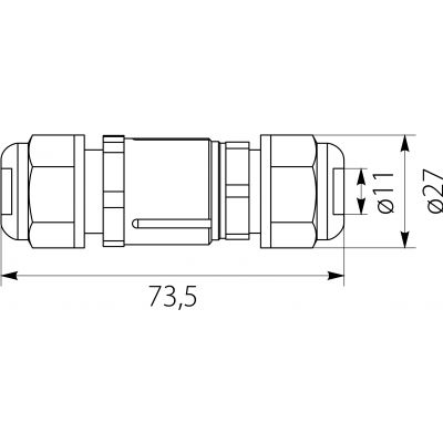 SPN 315 złączka kablowa mufa 3x1,5mm2 39.315 OPATÓWEK (39.315)