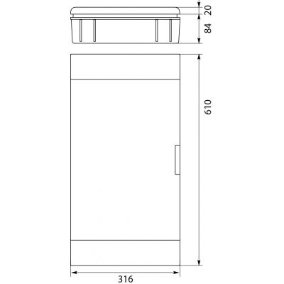 Rozdzielnica SRp-36/BM biała multimedialna podtynkowa IP40 2.137 OPATÓWEK (2.137)