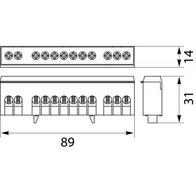 Listwa zaciskowa LZB-12P OPATÓWEK (49.112)