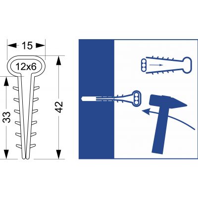 Uchwyt USMP-3 (600szt) box OPATÓWEK (16.23)