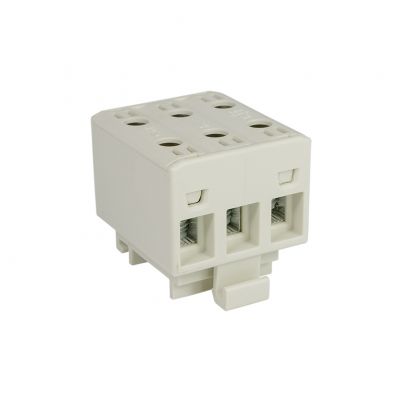 Złączka przelotowa gwintowana na szynę AL/CU 75A 3x(1,5-16)mm2 WLZ35/3x16/s szara 48.317 OPATÓWEK (48.317)