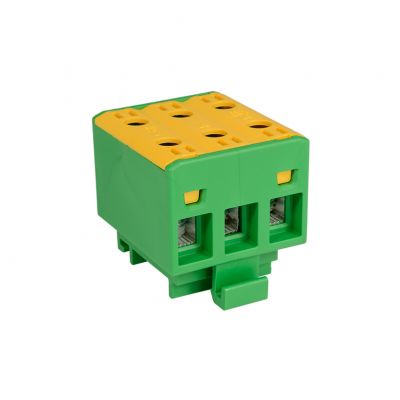 Złączka przelotowa gwintowana na szynę AL/CU 75A 3x(1,5-16)mm2 WLZ35/3x16/z zielona 48.318 OPATÓWEK (48.318)