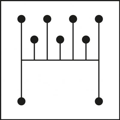Blok rozdzielczy 2x4-50mm2 + 3x2,5-25mm2 + 4x2,5-16mm2 niebieski DB1-N 48.11 OPATÓWEK (48.11)