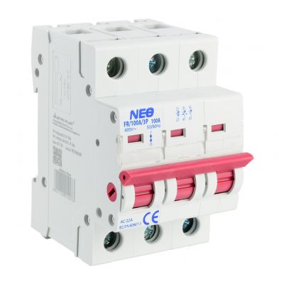 Rozłącznik izolacyjny modułowy 3P 100A DL 3P 100A FR/100A/3P 87.115 OPATÓWEK 87.115 OPATÓWEK (87.115)