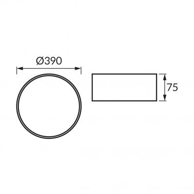 Plafoniera SYMBOL C 3xE27 czarny (05032)