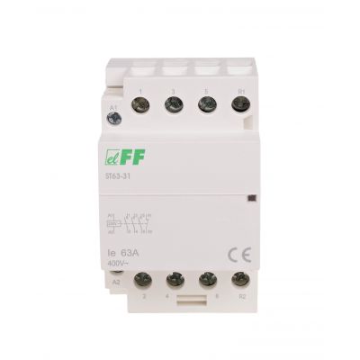 Stycznik modułowy montaż na szynie styki 3Z+1R 40A ST63-31 F&F (ST63-31)