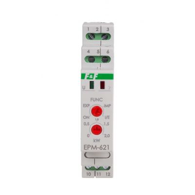 Elektroniczny przekaźnik mocy pobranej i oddanej do sieci moc mierzona 0-2kW EPM-621 F&F (EPM-621)