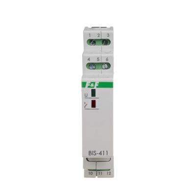 Przekaźnik bistabilny z pamięcią montaż na szynie DIN 230V z przekaźnikiem inrush 160A/20ms BIS-411M-LED F&F (BIS-411M-LED)