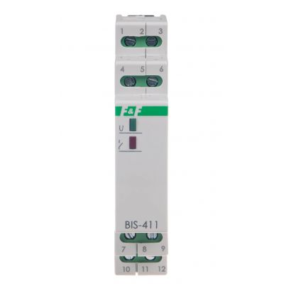 Przekaźnik bistabilny 9-30 V AC/DC 2Z BIS-411 2Z 24V montaż na szynie DIN BIS-411-2Z-24V F&F (BIS-411-2Z-24V)