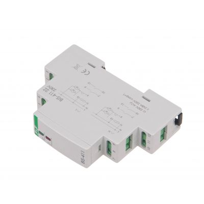 Przekaźnik bistabilny 9-30 V AC/DC 1R+1Z montaż na szynie DIN BIS-411-1R1Z-24V F&F (BIS-411-1R1Z-24V)