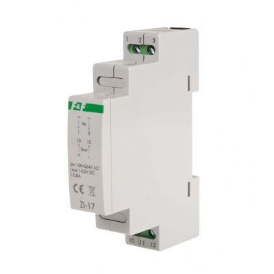Zasilacz impulsowy 12W 14,5V DC nap. zas. 100-230V do montażu na szynie DIN ZI-17 F&F (ZI-17)