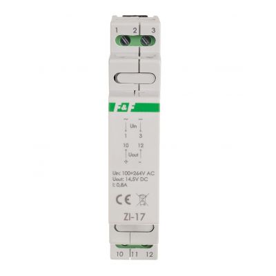 Zasilacz impulsowy 12W 14,5V DC nap. zas. 100-230V do montażu na szynie DIN ZI-17 F&F (ZI-17)
