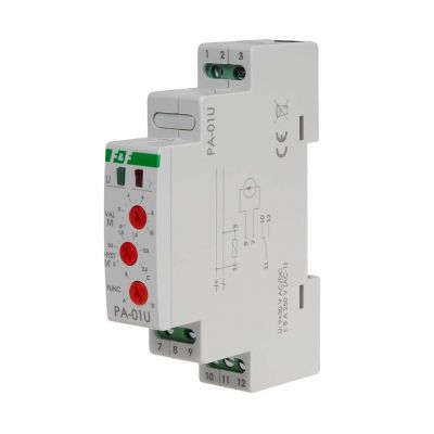 Przekaźnik analogowy z wejściem napięciowy wejście 0-10V 8A montaż na szynie DIN MAX-PA-01U F&F (MAX-PA-01U)