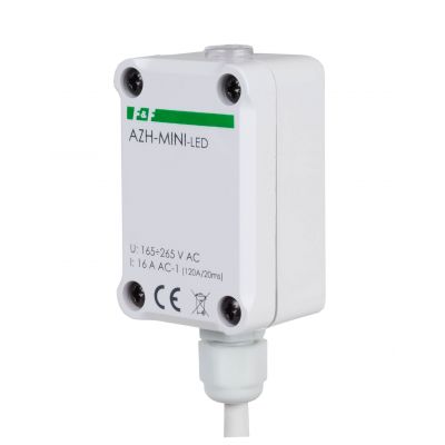 Automat zmierzchowy z wewnętrznym czujnikiem światłoczułym do załączania oświetlenia LED AZH-MINI-LED F&F (AZH-MINI-LED)