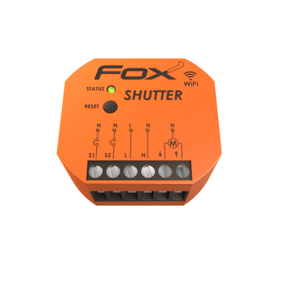 SHUTTER Dopuszkowy sterownik rolet Wi-Fi z silnikiem 230V WI-STR1S2-P F&F (WI-STR1S2-P)