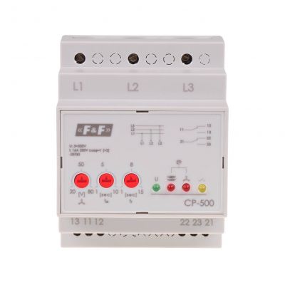 Przewkaźnik napięciowy trójfazowy Un=3x500V bez N CP-500 F&F (CP-500)