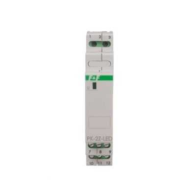 Przekaźnik elektromagnetyczny PK-1P 24 V styk 2 x Z 16 A Inrush 120A/20ms PK-2Z-LED-24V F&F (PK-2Z-LED-24V)