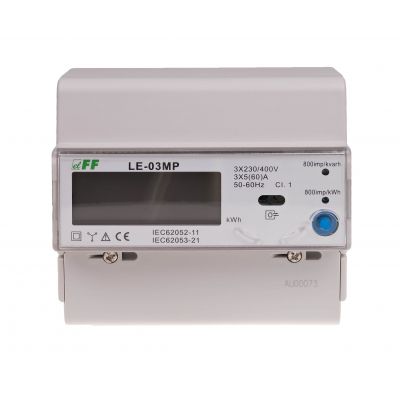 Licznik energii elektrycznej MODBUS RS-485 -trójfazowy LE-03MP F&F (LE-03MP)