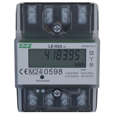 Licznik energii elektrycznej MID 80 A LE-02D F&F (LE-02D)
