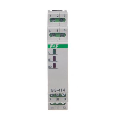 Przekaźnik bistabilny sekweRyjny na szynę DIN z przekaźnikiem inrush 160A/20ms BIS-414-LED F&F (BIS-414-LED)
