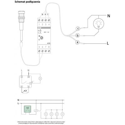Automat zmierzchowy z zewnętrzną sondą hermetyczną AZ-B F&F (AZ-B)