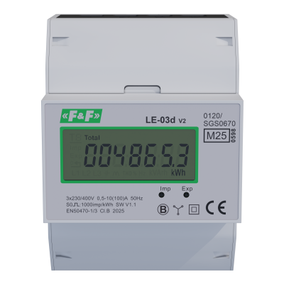 Licznik energii elektrycznej ; MID 100 A LE-03D F&F (LE-03D)