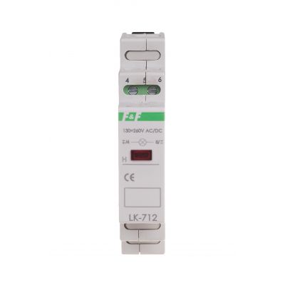 Lampka kontrolna zasilania - jednofazowa LK-712 R 10-30V LK-712R-10-30V F&F (LK-712R-10-30V)