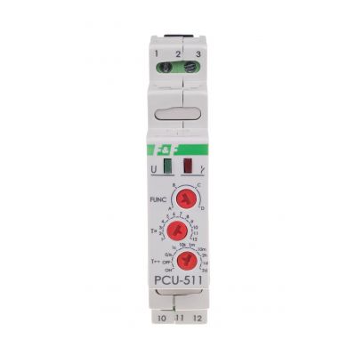 Przekaźnik czasowy styk 1Z/R 230V PCU-511 F&F (PCU-511)
