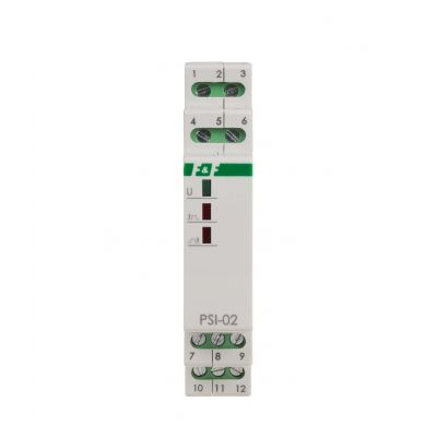 Przetwornik sygnału ciągły na impuls PSI-02 230V montaz na szynie DIN PSI-02-230V F&F (PSI-02-230V)