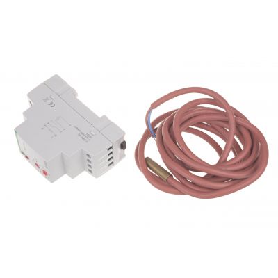 Regulator temperatury - zakres temperatur 60-95stC montaz na szynie DIN styk: 1Z/R 230V AC RT-823 F&F (RT-823)