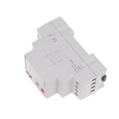 Regulator temperatury - zakres temperatur 60-95stC montaz na szynie DIN styk: 1Z/R 230V AC RT-823 F&F (RT-823)