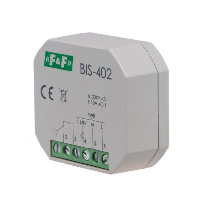 Przekaźnik bistabilny do montażu podtynkowego BIS-402 F&F (BIS-402)