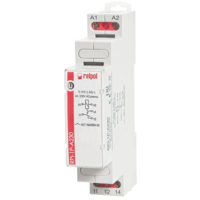 RELPOL Przekaźnik instalacyjny 1P, 230VAC  RPI-1P-A230 863360 (863360)