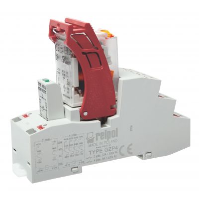 RELPOL  Przekaźnik interfejsowy  PUSH-IN 4P, 230 VAC, 6 A PIR4-230AC-M93G-PS-2014 864844 (864844)